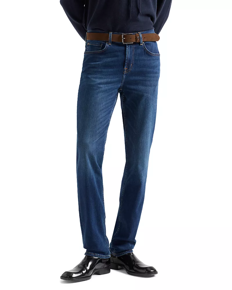 7 For All Mankind Slimmy Slim Fit 33 Jeans in Cloudrift
