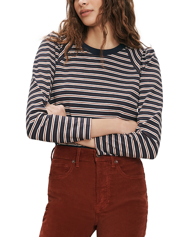 Veronica Beard Mason Cotton Blend Baseball Tee