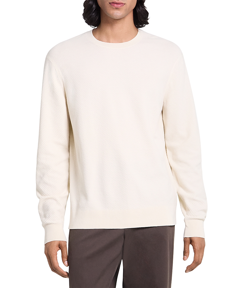 Theory Riland Crewneck Sweater in Light Bilen