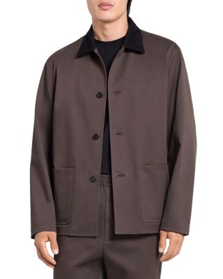 Four Button Jacket in Moonsoft Cotton