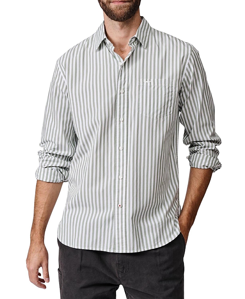 Aubin Gladstone Poplin Button-Down Shirt