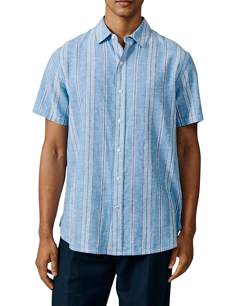 Aubin Austin Cotton Linen Short Sleeved Shirt
