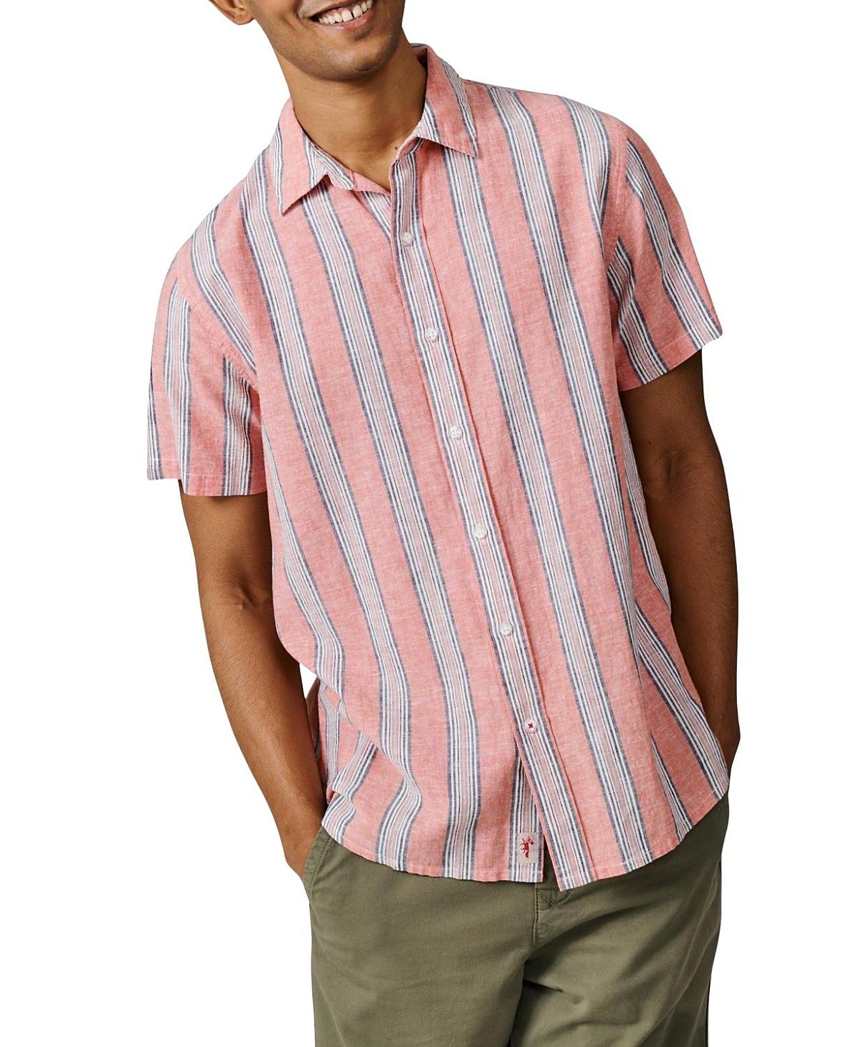 Aubin Austin Cotton Linen Short Sleeved Shirt