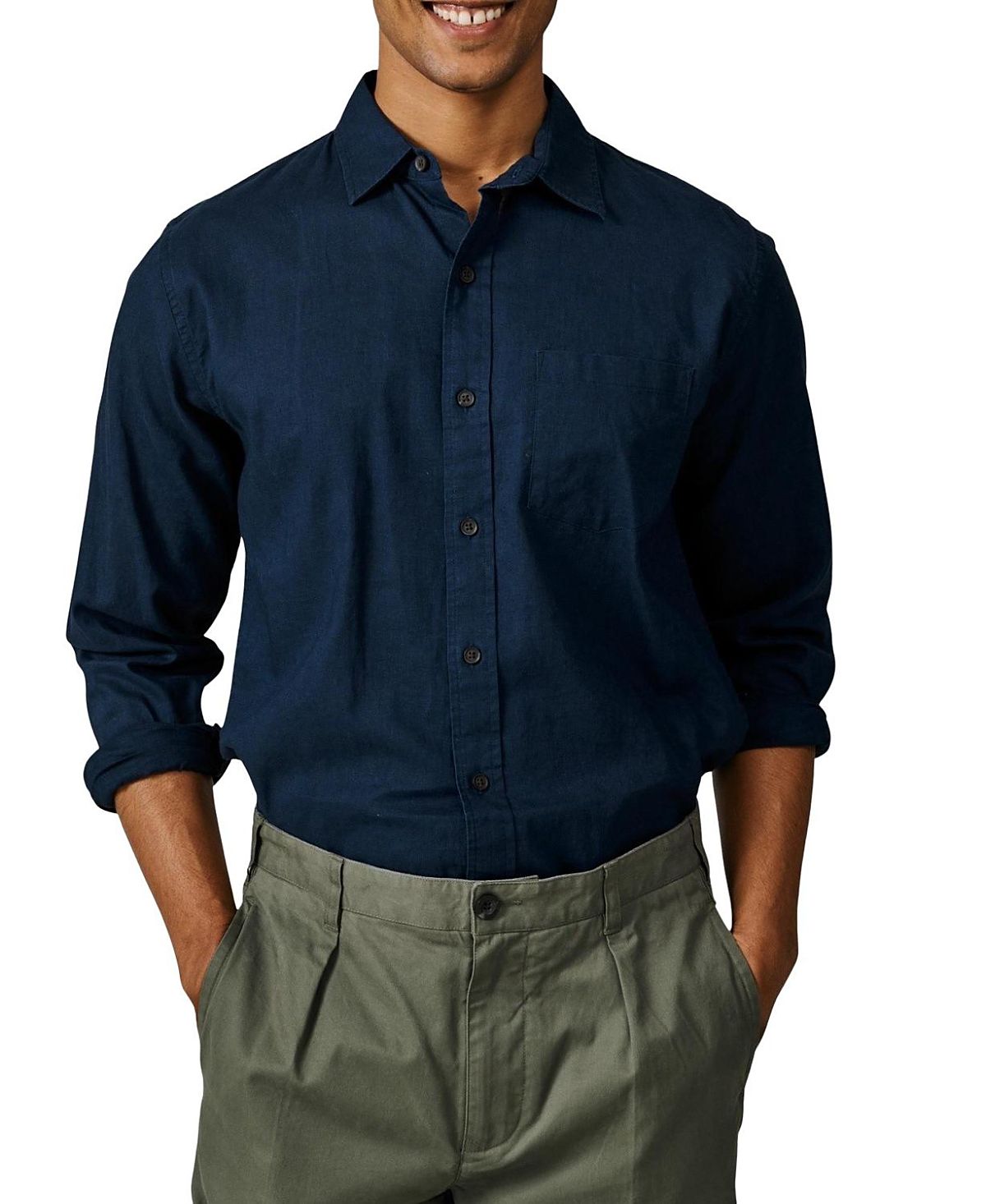 Aubin Grainsby Linen Cotton Relaxed Shirt