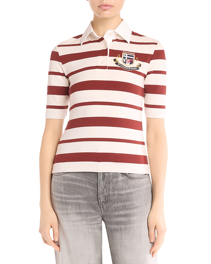 Acne Studios Embroidered Polo Tee