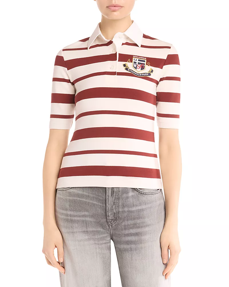 Acne Studios Embroidered Polo Tee