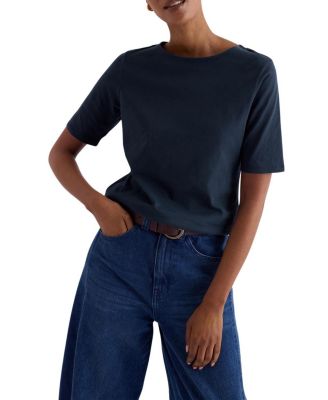 Seasalt Cornwall Poisson Boat Neck T-Shirt