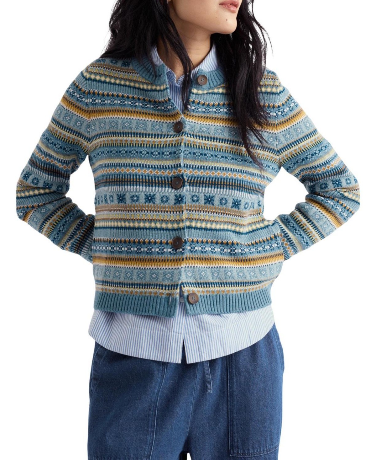 Cove Cottage Fair Isle Cardigan