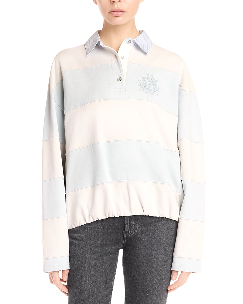 Acne Studios Stripe Polo Sweatshirt