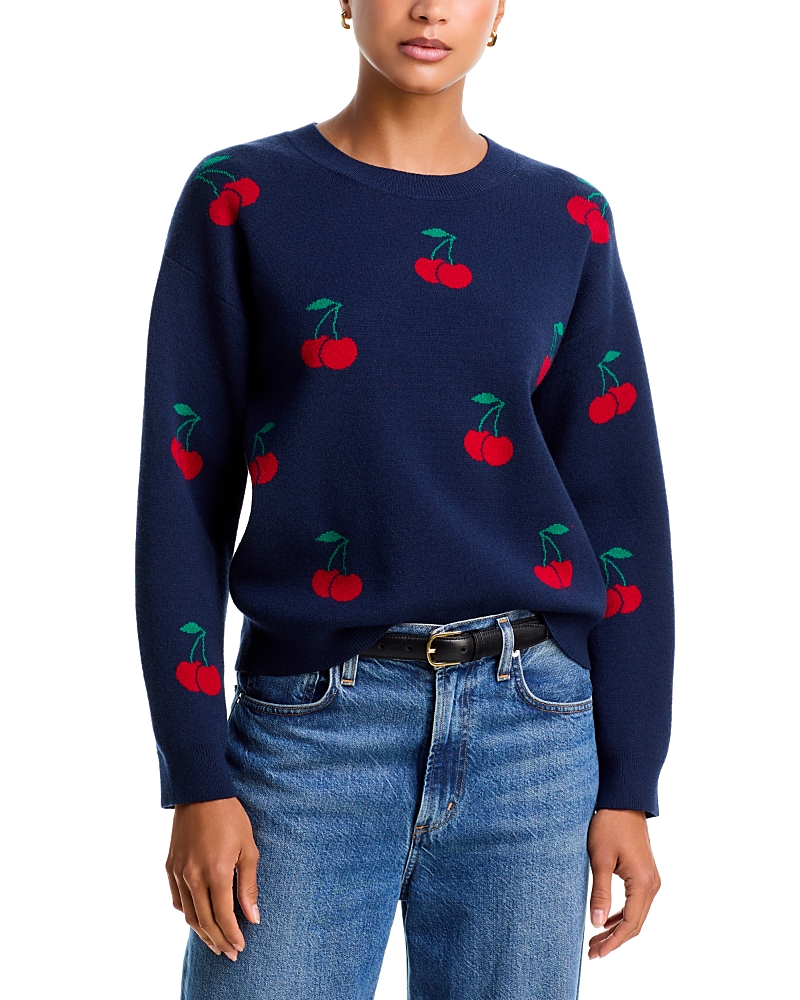 Aqua Cherry Crewneck Sweater - Exclusive
