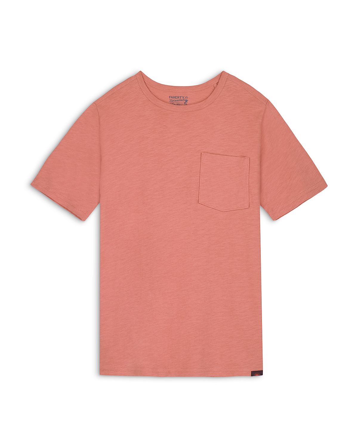Faherty Boys' Sunwashed Cotton Pocket Tee - Big Kid