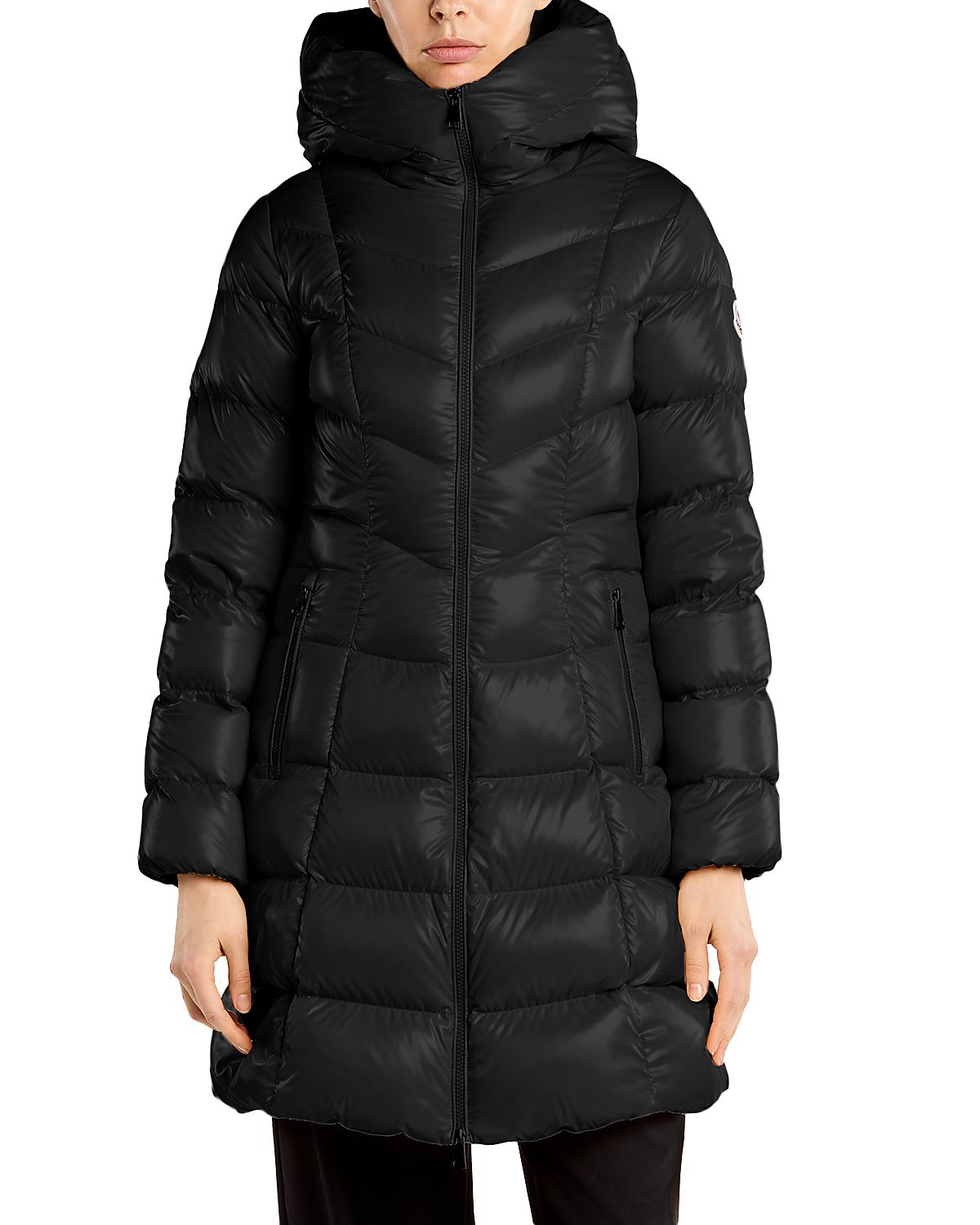 Moncler Marusse Hooded Mid Length Down Jacket