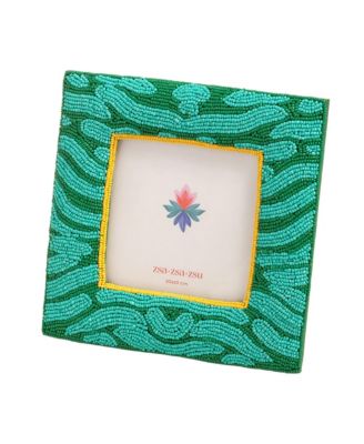  Dadri Decorative Beaded Wood Frame, 7" x 7"