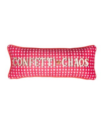  Digital Printed Embroidered Cushion, 8" x 21.5"