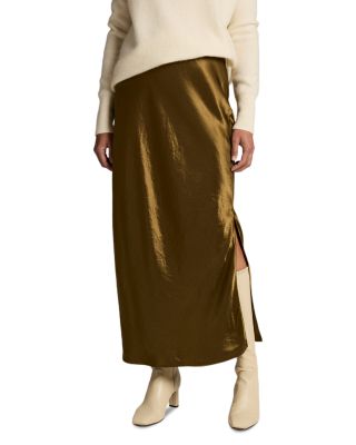 Side Slit Slip Skirt