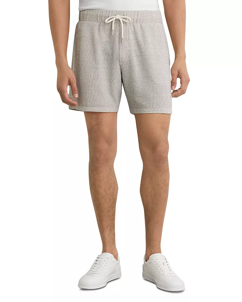 Reiss Lowden Textured Drawstring 7 Shorts