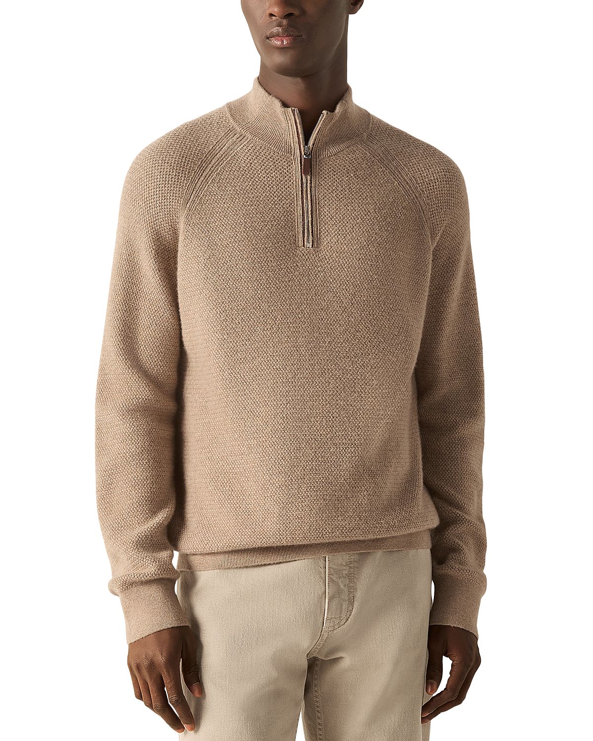 Zegna Oasi Cashmere Quarter Zip Sweater