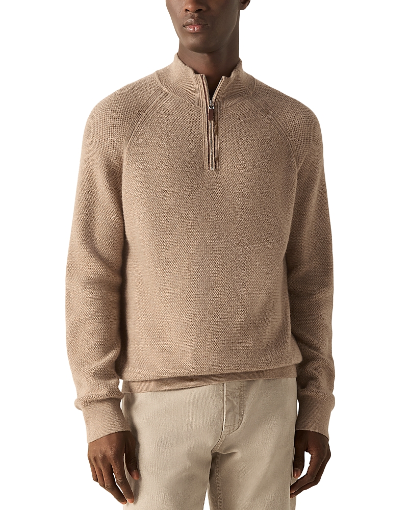 Zegna Oasi Cashmere Quarter Zip Sweater