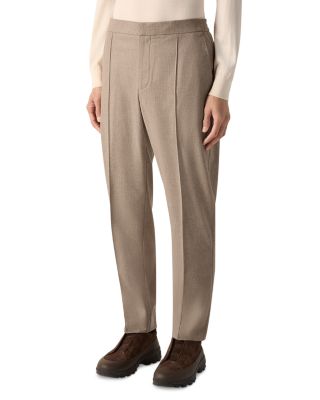 Wool, Silk & Cashmere Tapered Pants