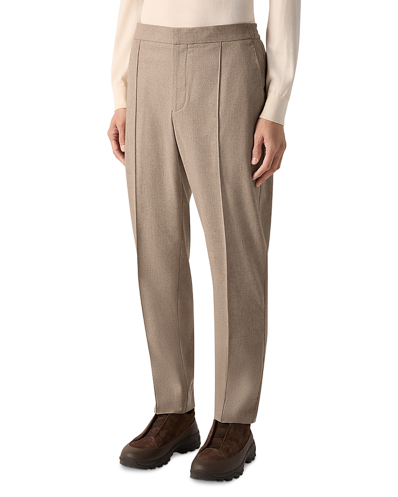 Zegna Wool, Silk & Cashmere Tapered Pants