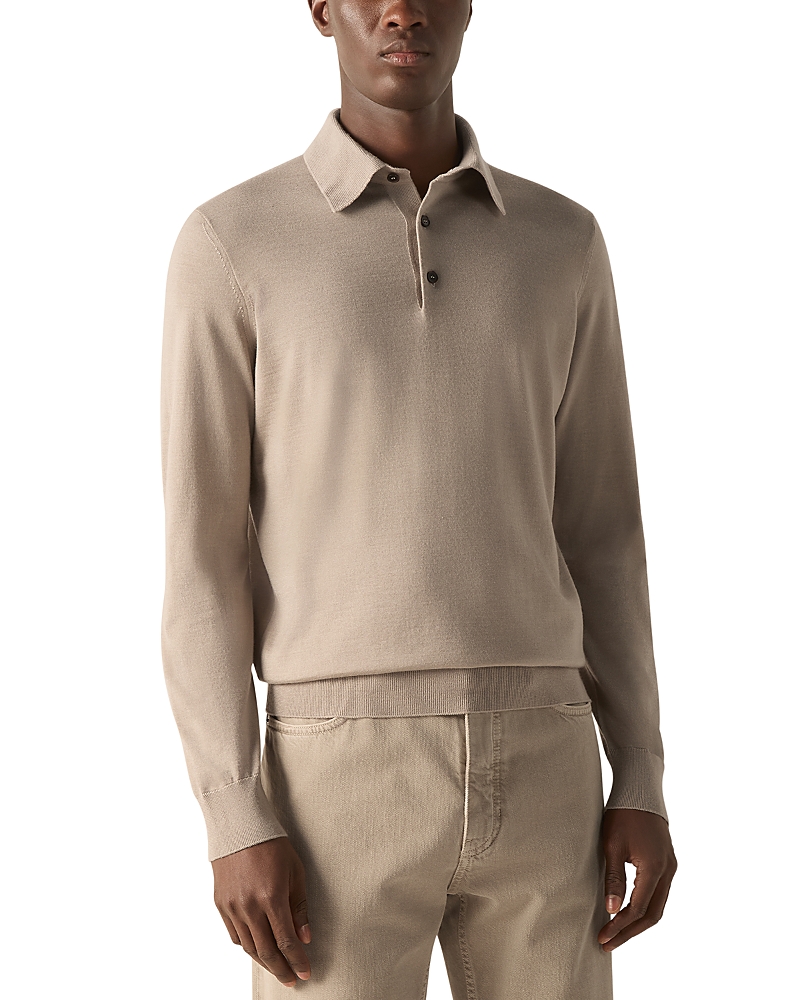 Zegna Cashseta Cashmere Blend Polo Shirt