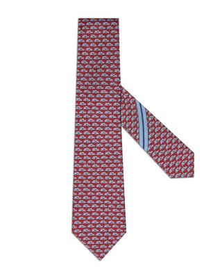 Printed Aurelia Car Pattern Silk Classic Tie