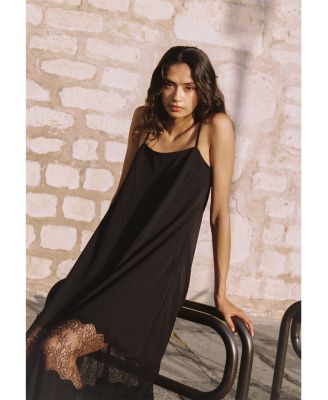 Quinn Crepe Lace Maxi Dress - thumbnail 2