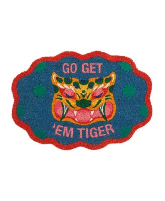  Kerala Tiger Coir Doormat, 20" x 28"