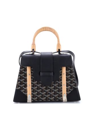  PM Saigon Top Handle Bag Coated Canvas with Leather