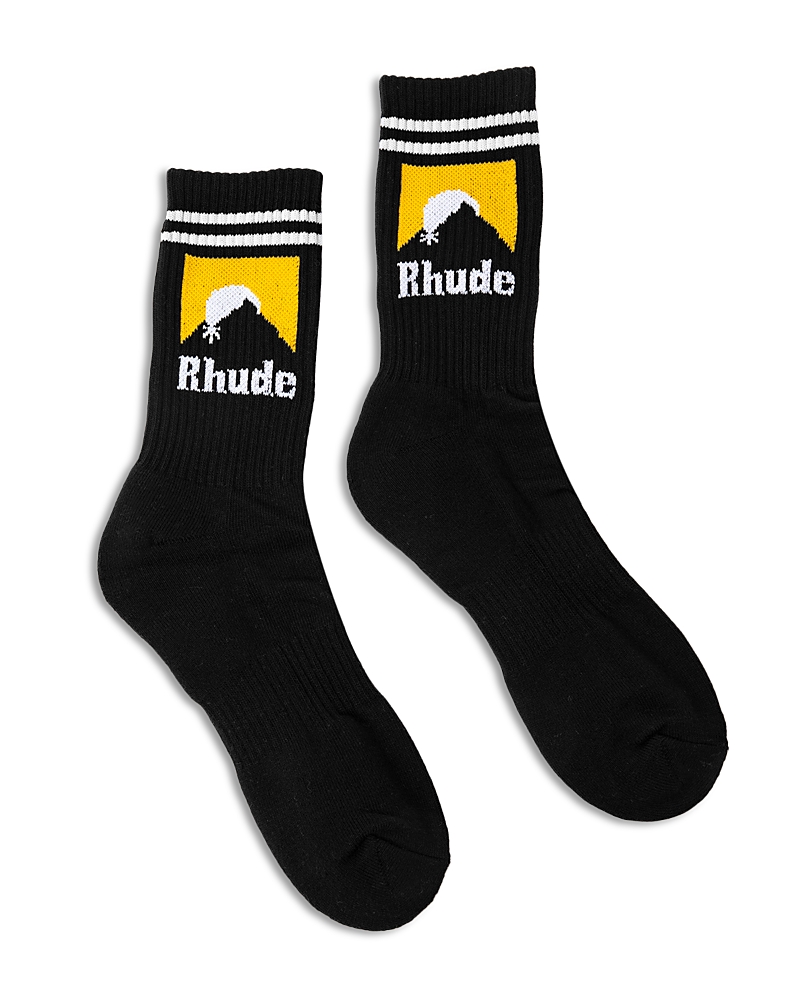 R H U D E Striped Moonlight Crew Socks