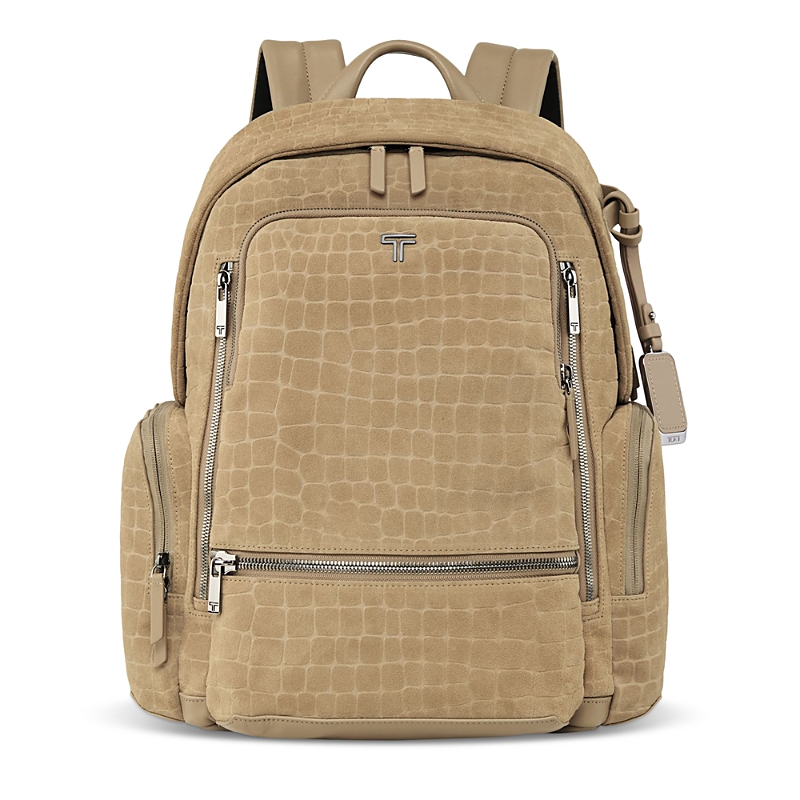 Tumi Voyageur Celina Backpack In Wheat Croc Suede