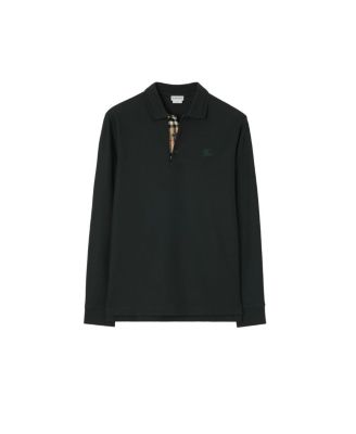  Long-sleeve Cotton Polo Shirt