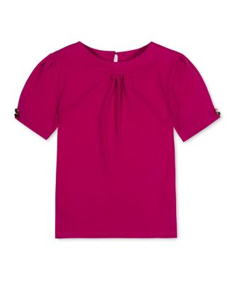 Girls' Organic Puff Sleeve Knit Top - Little Kid, Big Kid