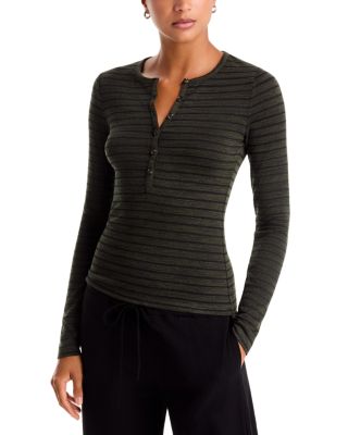 The Knit Stripe Long Sleeve Henley