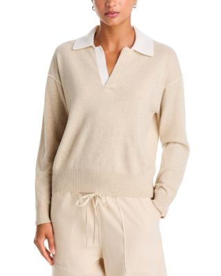 Nyla Cashmere Polo Sweater