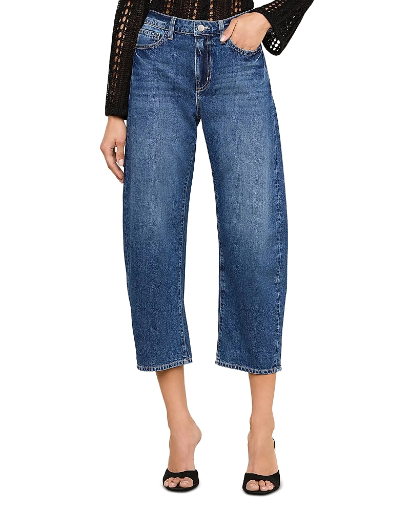 L'Agence Mallis High Rise Barrel Leg Jeans in Orwood
