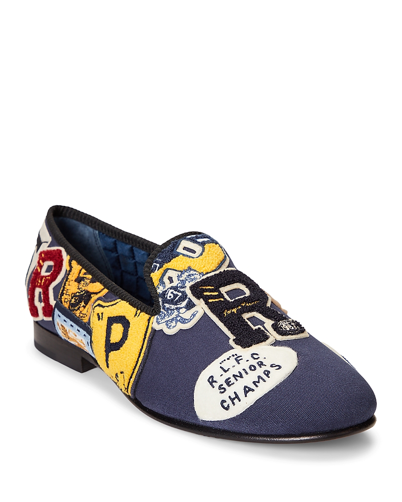Polo Ralph Lauren Men's Paxton Logo Patch Canvas Slippers