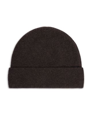 Cashmere Ribbed Turn Up Beanie