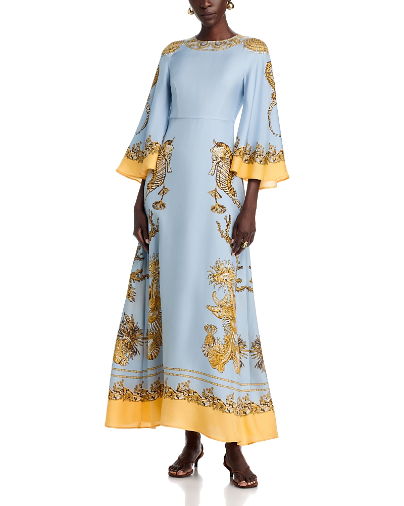 La DoubleJ Sorella Silk Maxi Dress