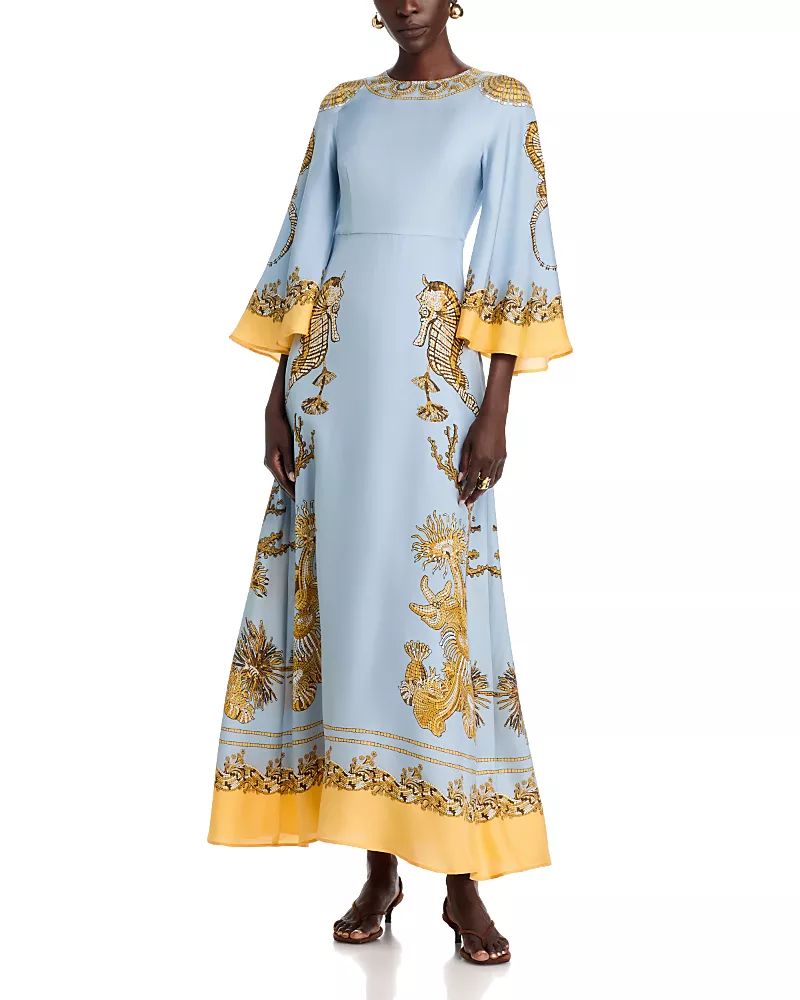 La DoubleJ Sorella Silk Maxi Dress