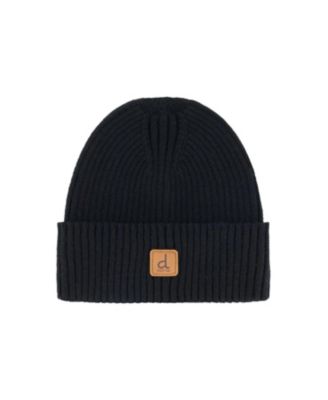  Unisex Ribbed Knit Folded Cuff Logo Patch Hat - Little Kid, Big Kid