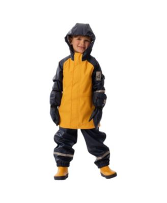 Boys' Waterproof Color Block Full-Zip Rain Jacket - Little Kid, Big Kid
