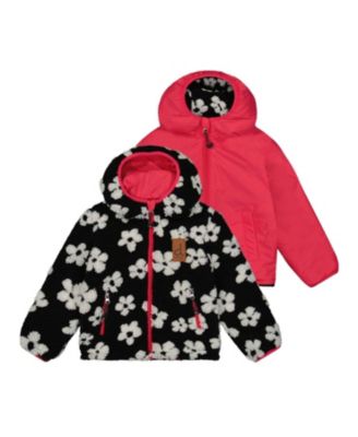 Girls' Reversible Fleece Technical Fabric Mid-Season Jacket - Little Kid, Big Kid