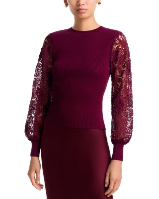 Josette Lace Sleeve Sweater