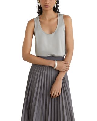 Ruby Silk Blend Sleeveless Top