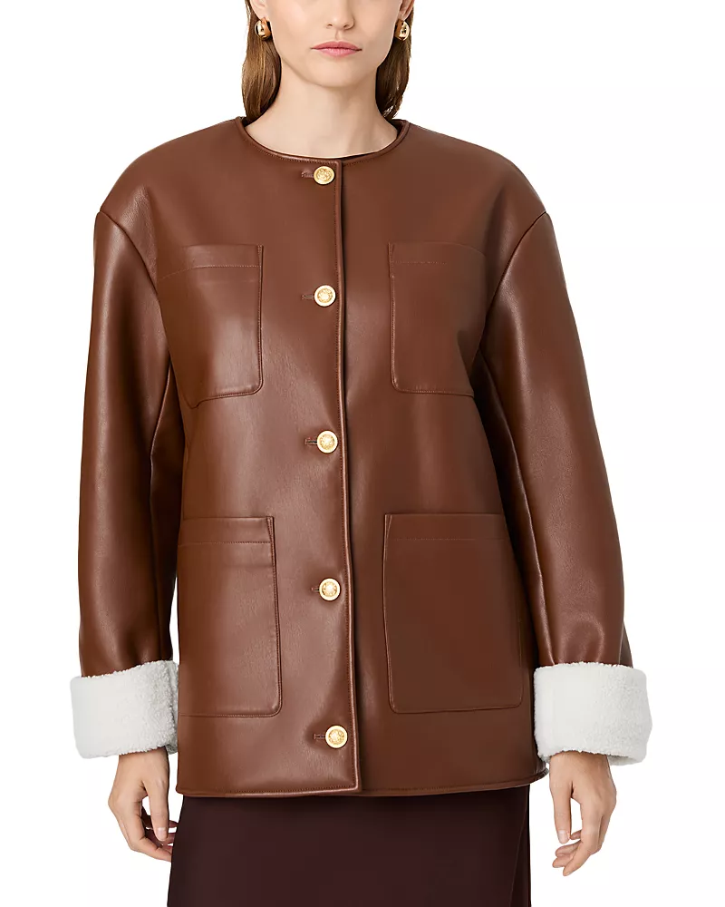 French Connection Porto Faux Leather Jacket