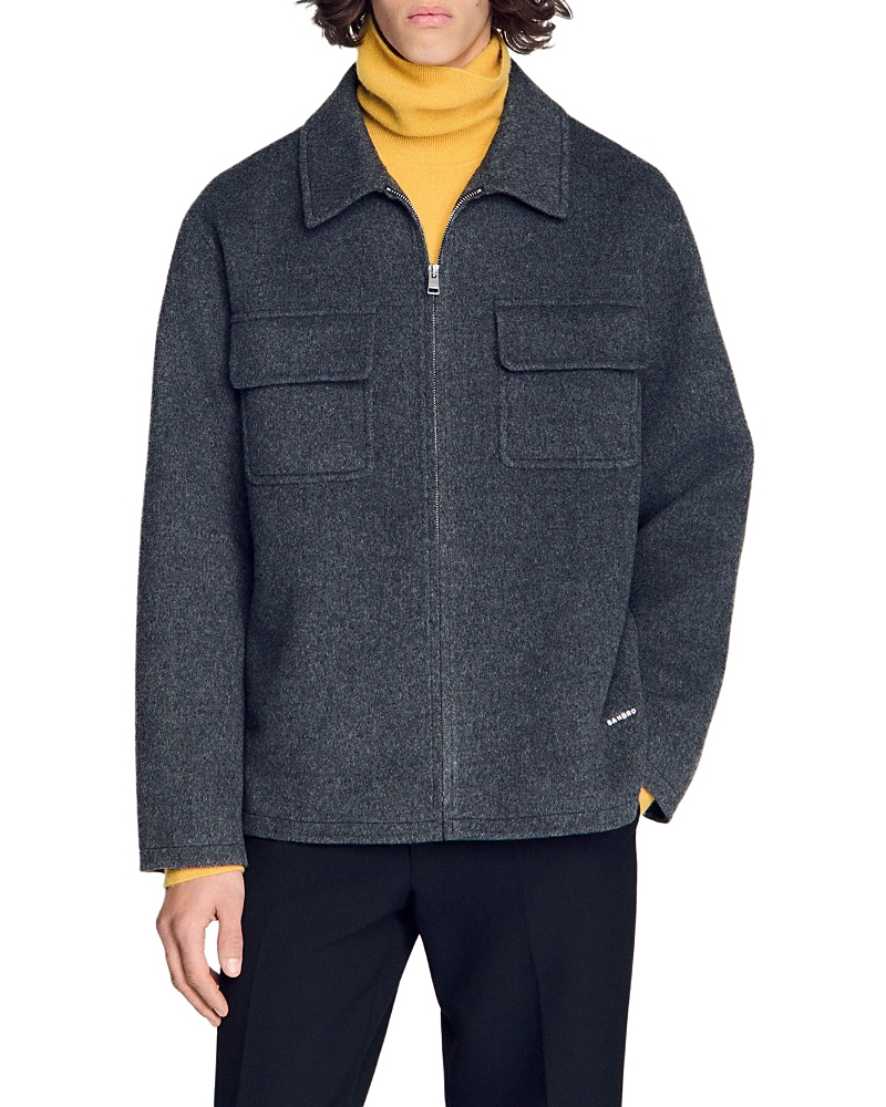 Sandro Dual Pocket Overshirt Jacket