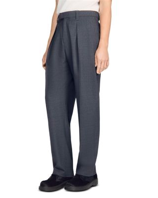 Gerard Wool Wide Leg Trousers