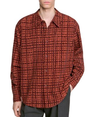 Velvet Flocking Thread Shirt