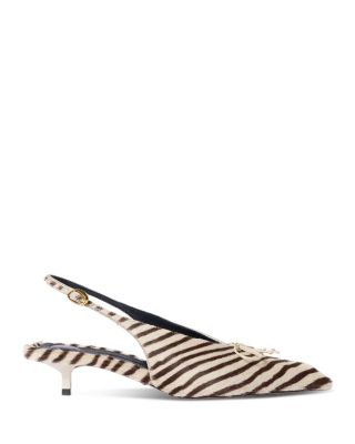 Women's Les Cubisto Calf Hair Slingback Pumps